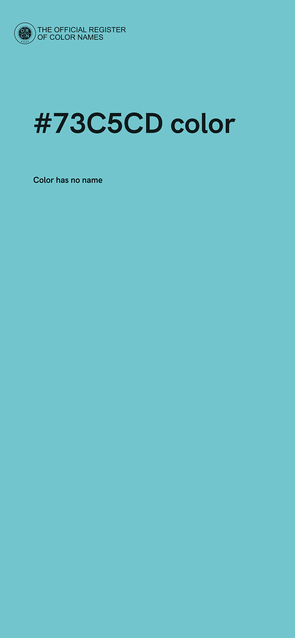#73C5CD color image