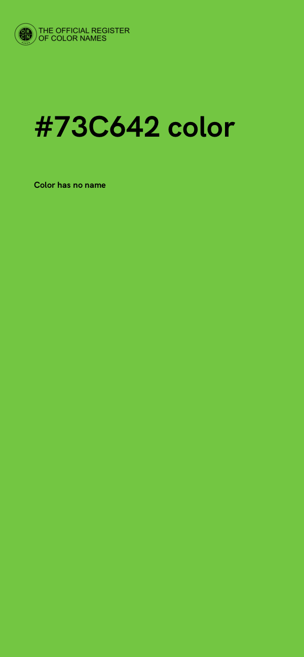 #73C642 color image