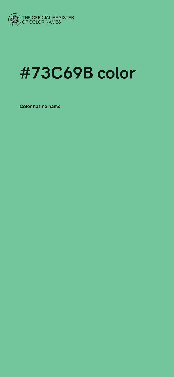#73C69B color image