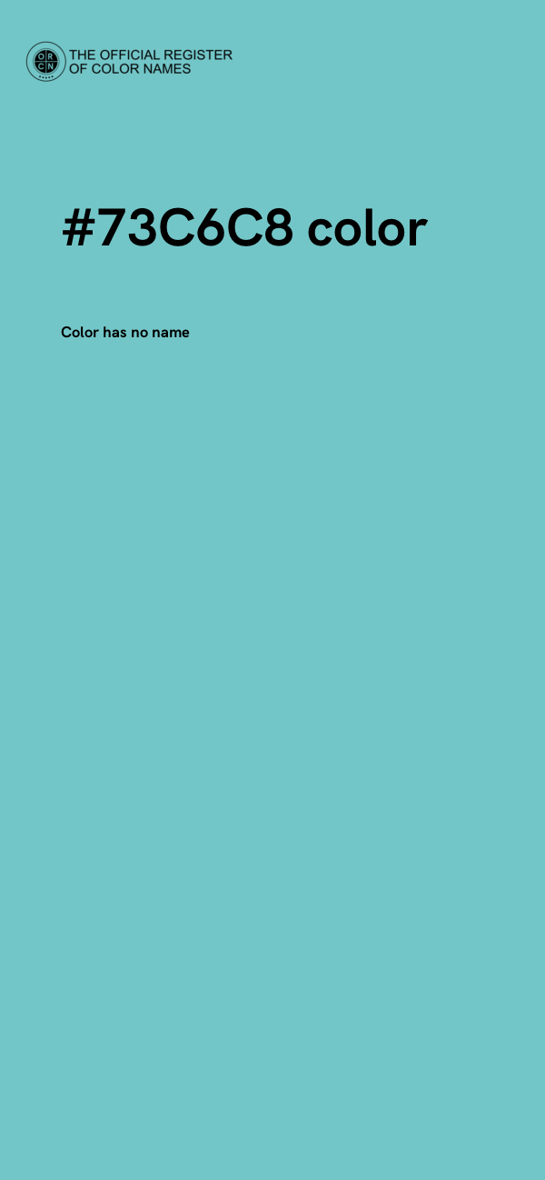 #73C6C8 color image
