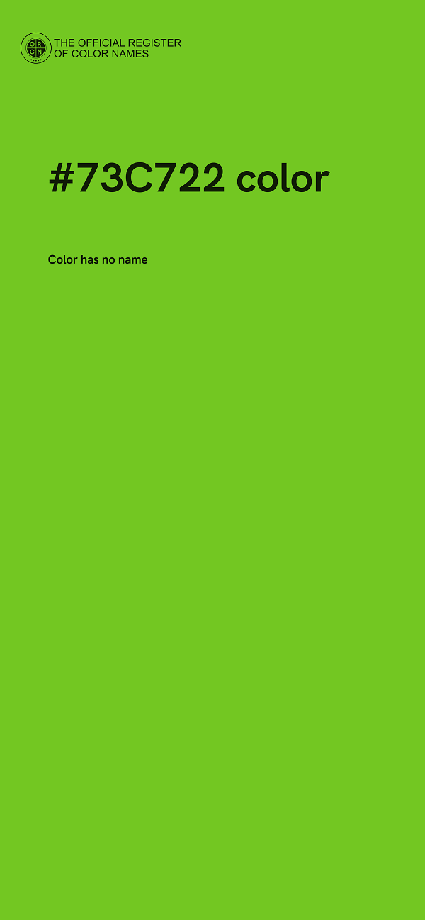 #73C722 color image