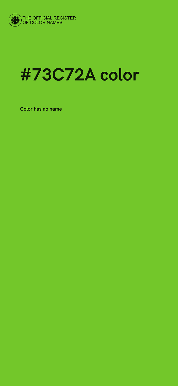 #73C72A color image