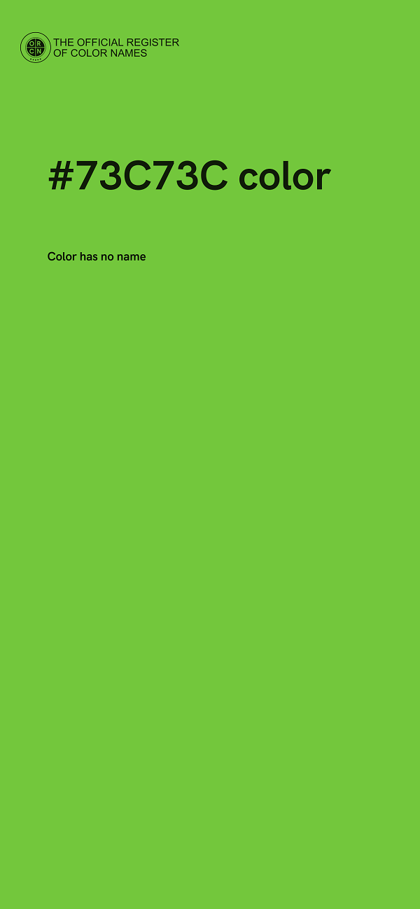 #73C73C color image