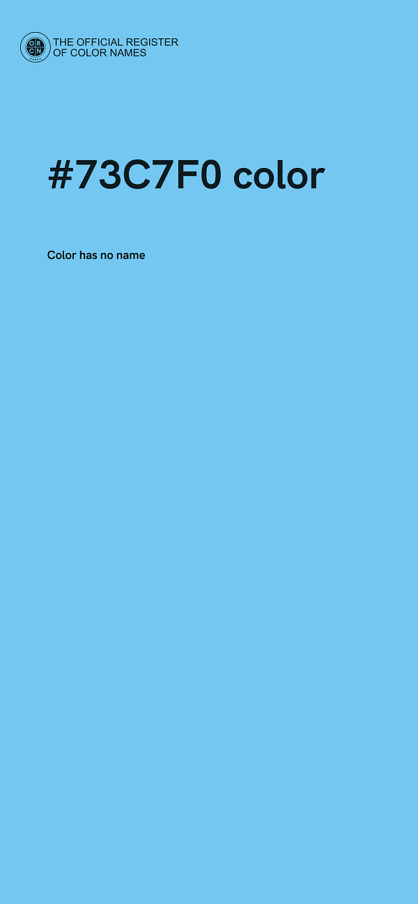 #73C7F0 color image
