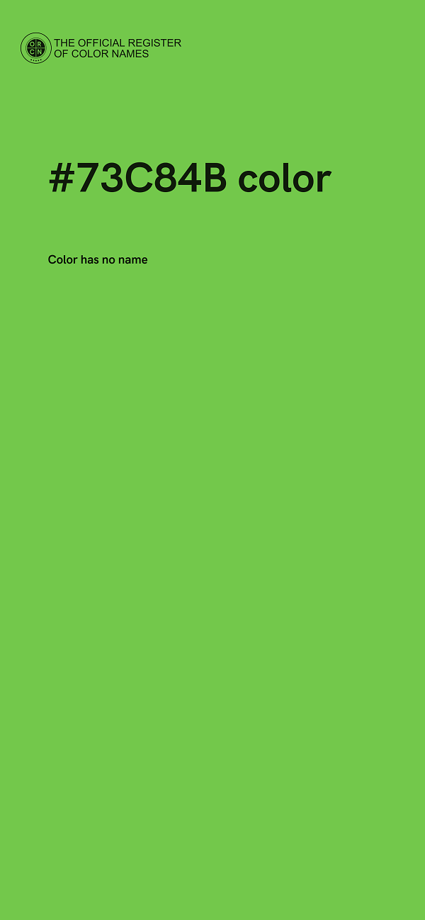 #73C84B color image