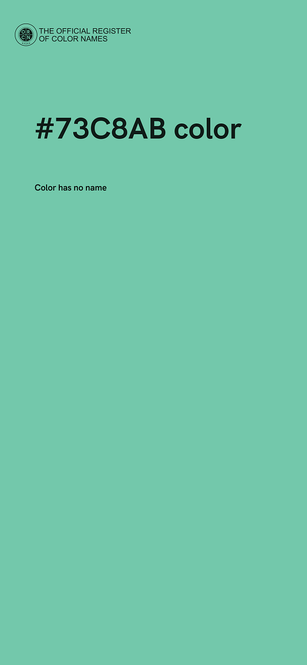 #73C8AB color image