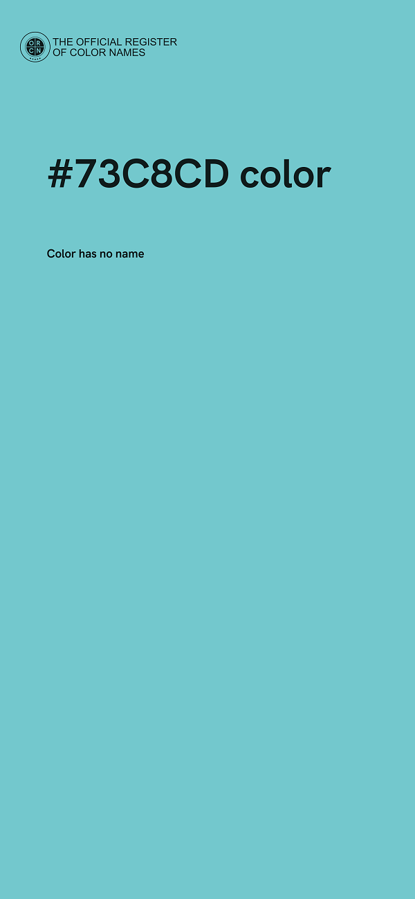 #73C8CD color image