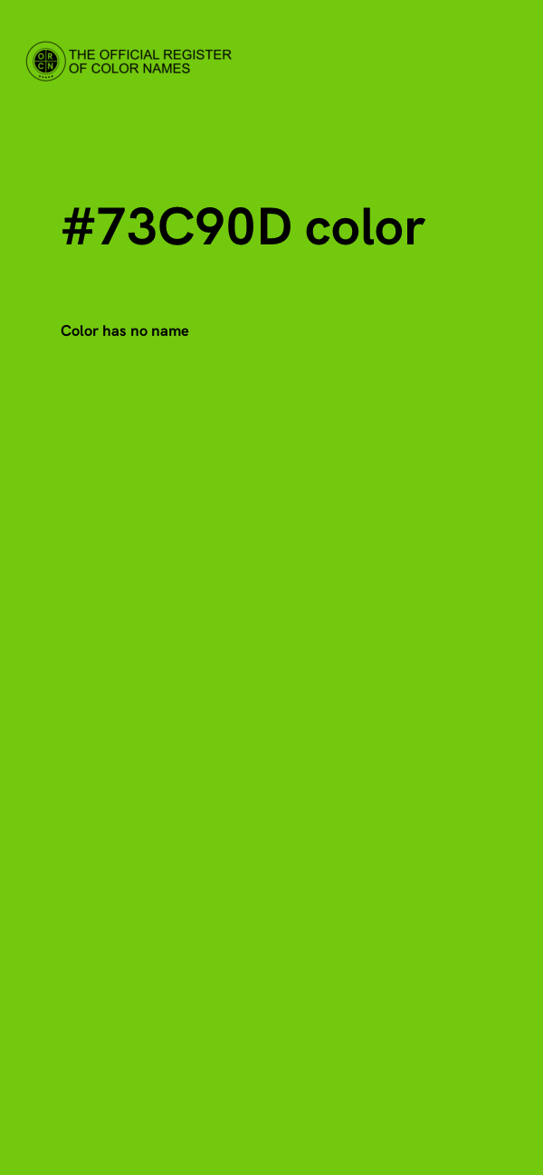 #73C90D color image