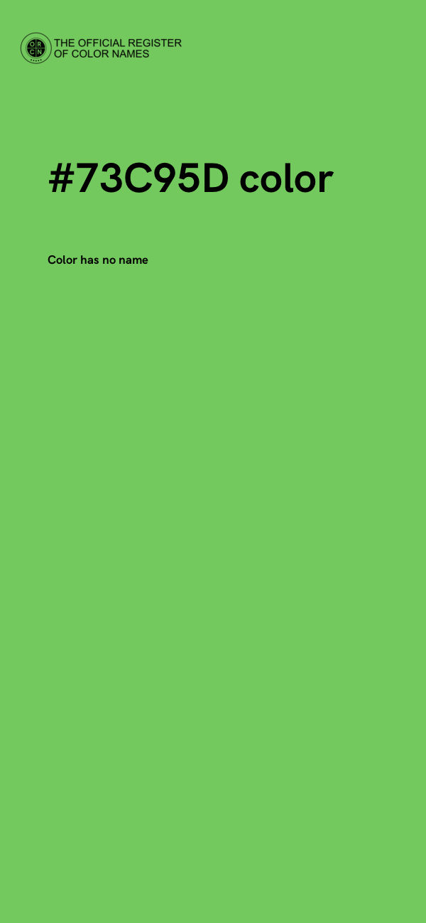 #73C95D color image