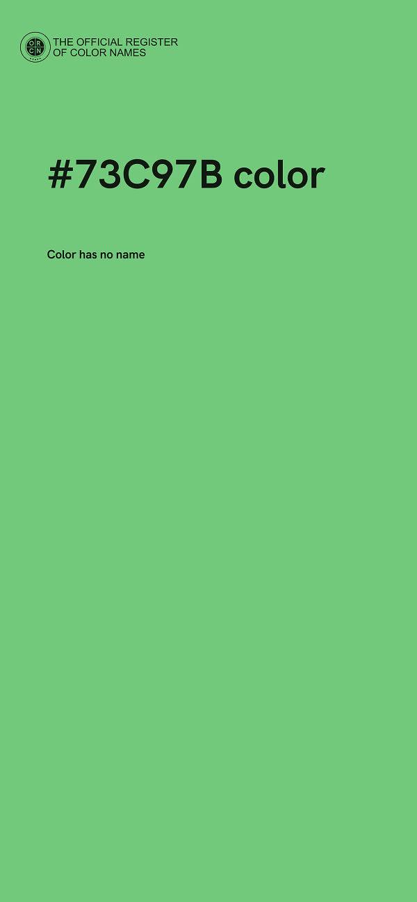 #73C97B color image