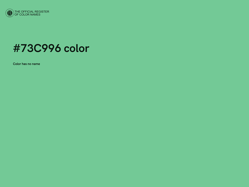 #73C996 color image