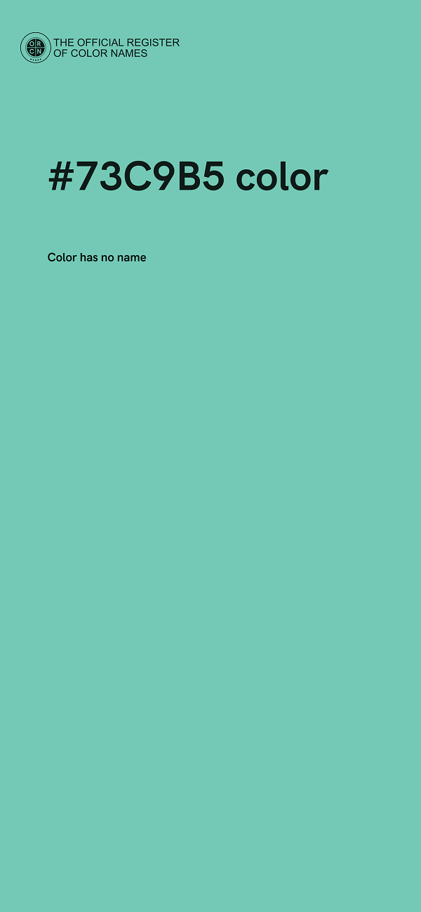 #73C9B5 color image