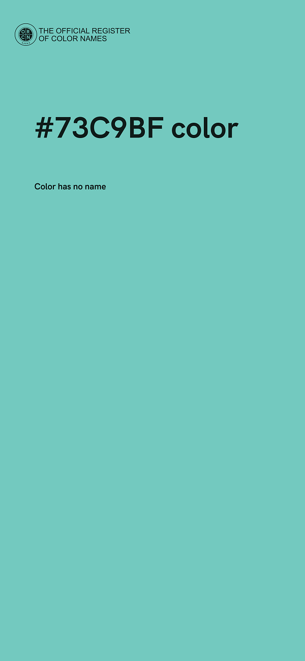 #73C9BF color image