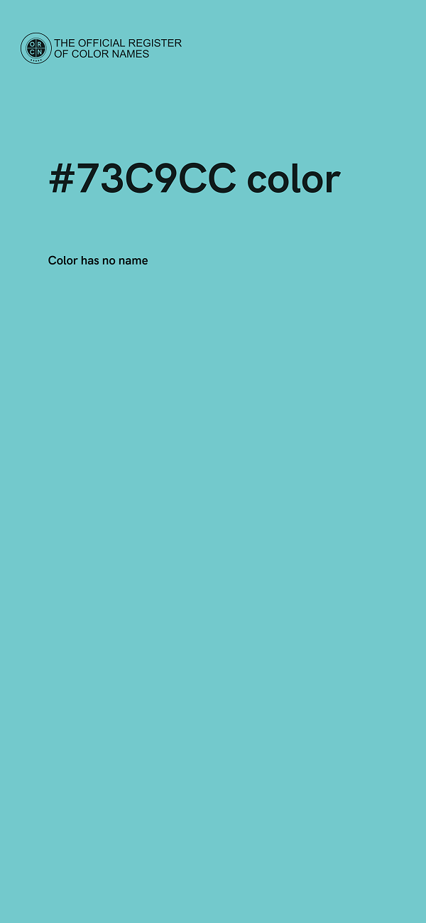 #73C9CC color image
