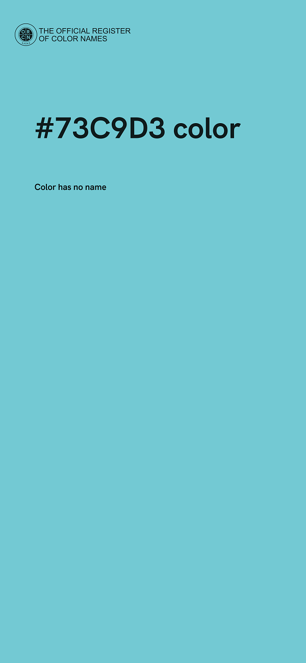 #73C9D3 color image