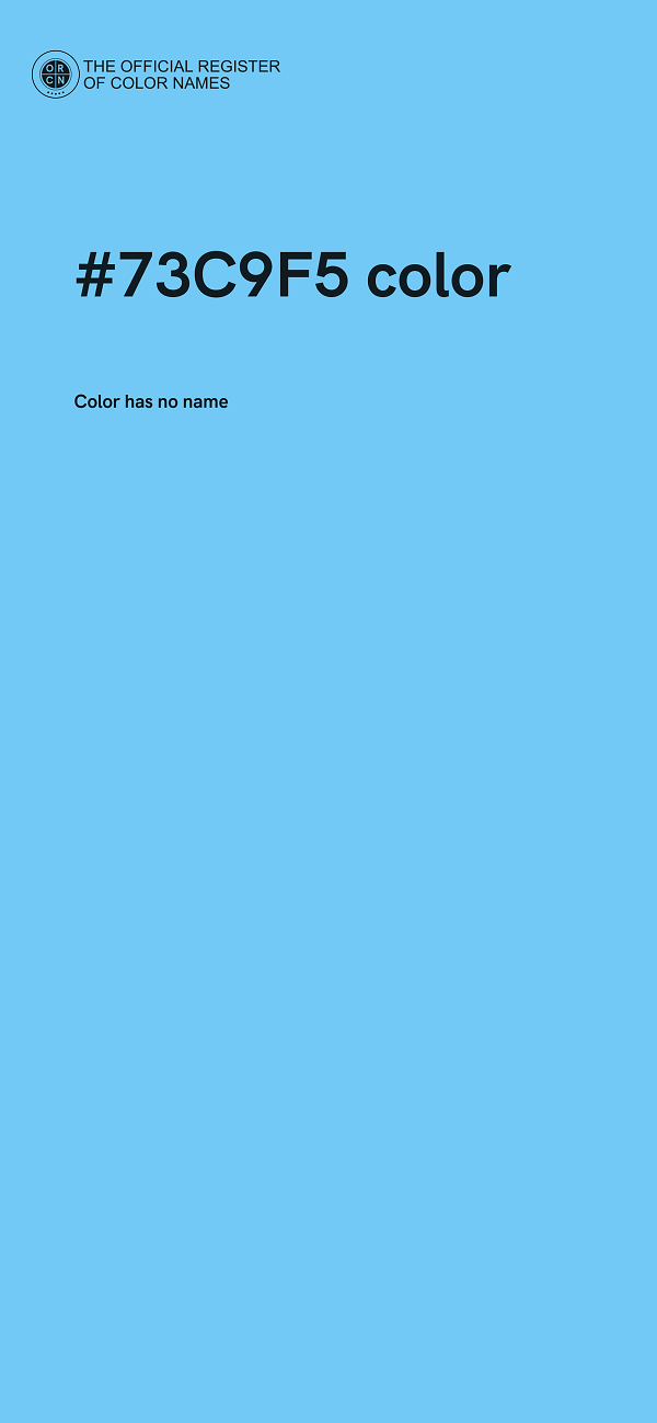 #73C9F5 color image