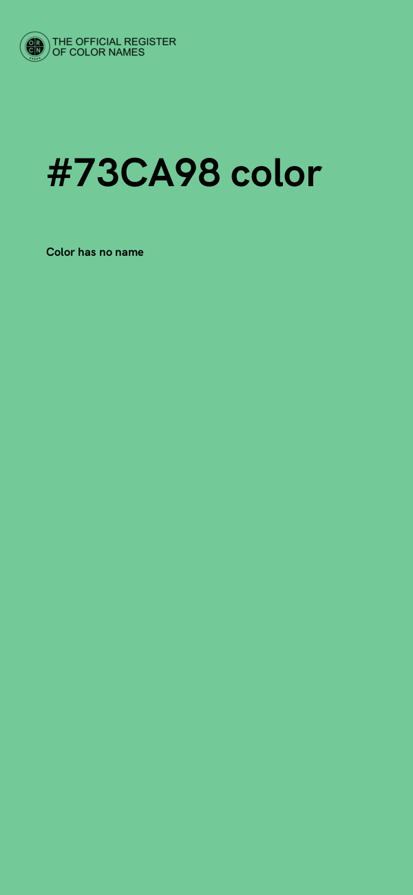 #73CA98 color image