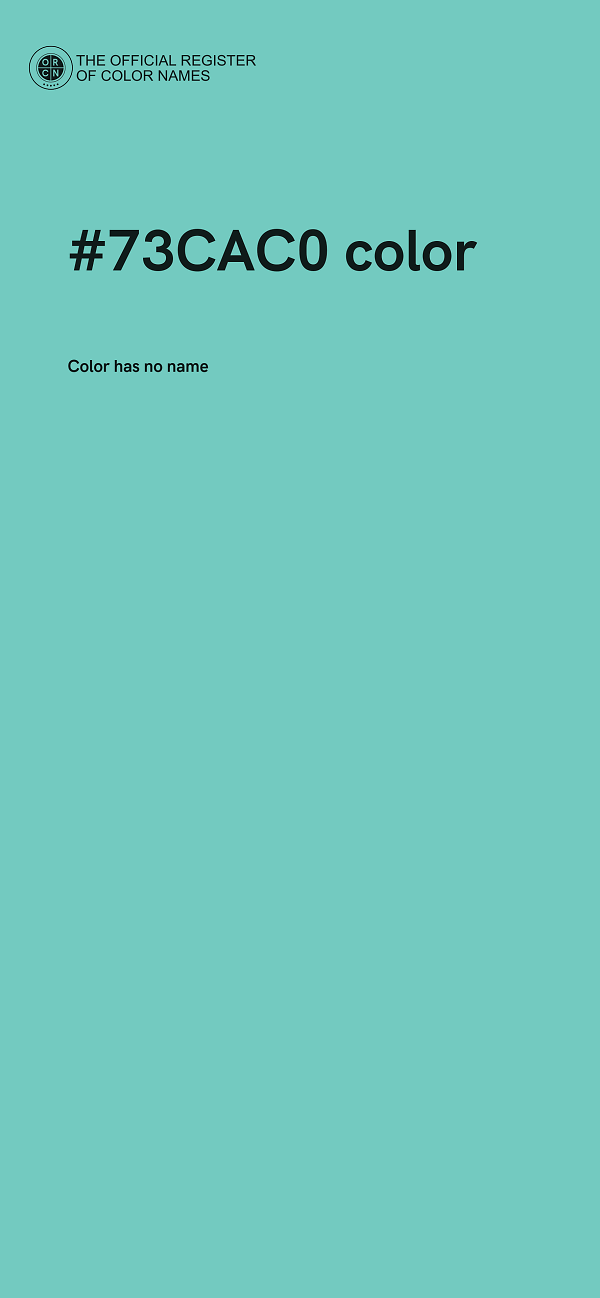 #73CAC0 color image