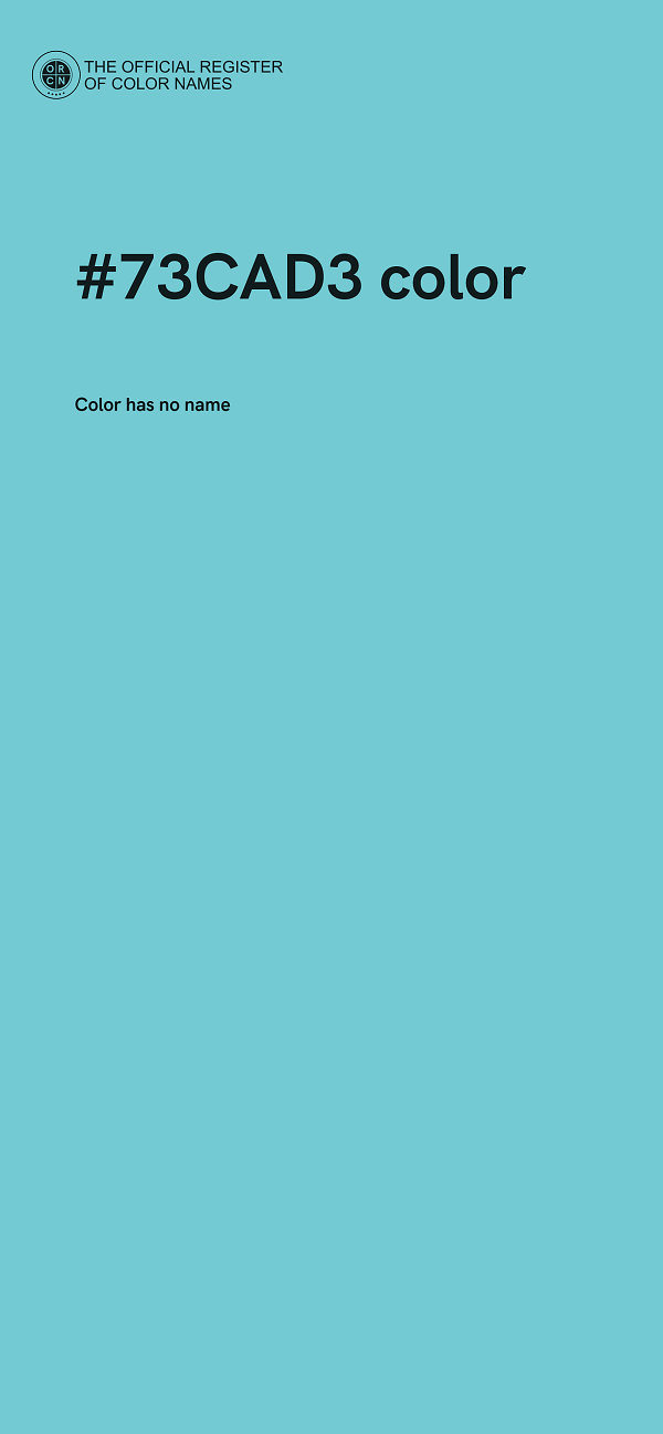 #73CAD3 color image