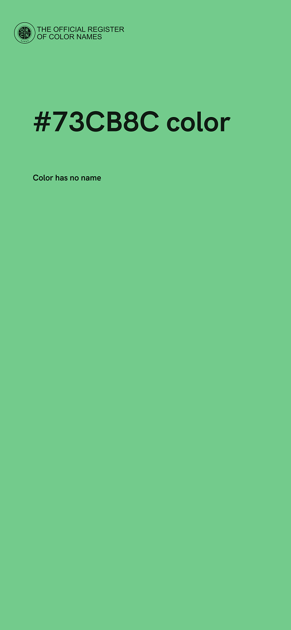#73CB8C color image
