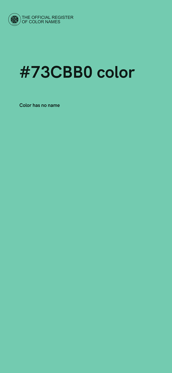 #73CBB0 color image