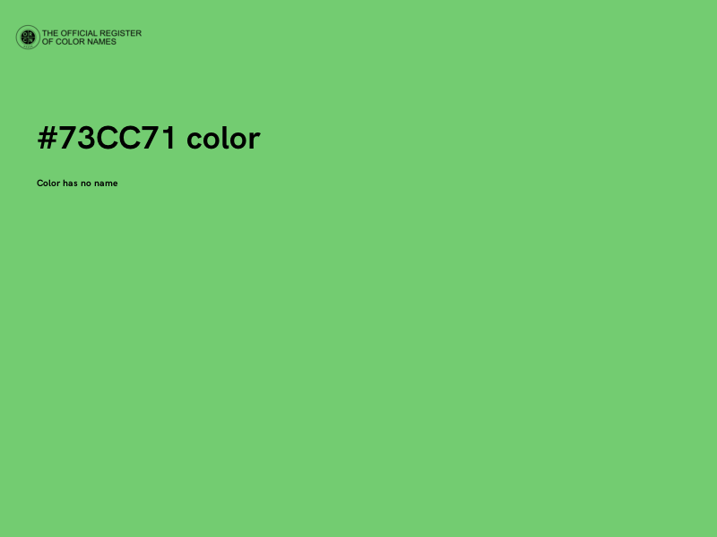 #73CC71 color image