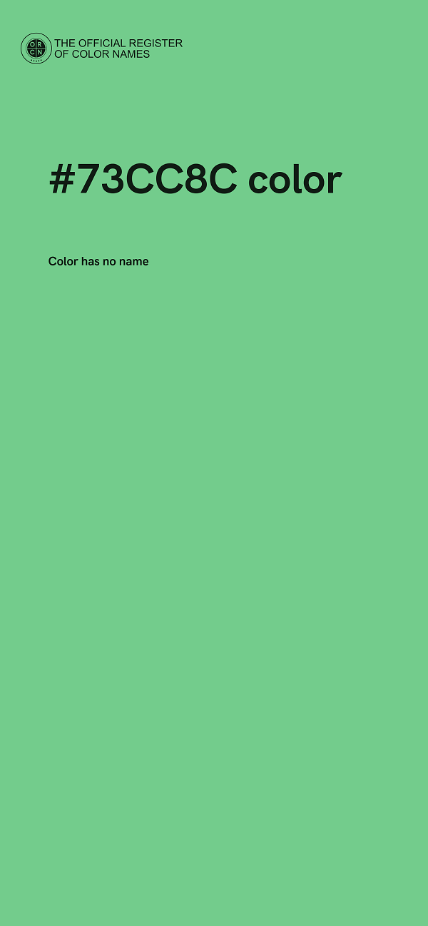 #73CC8C color image