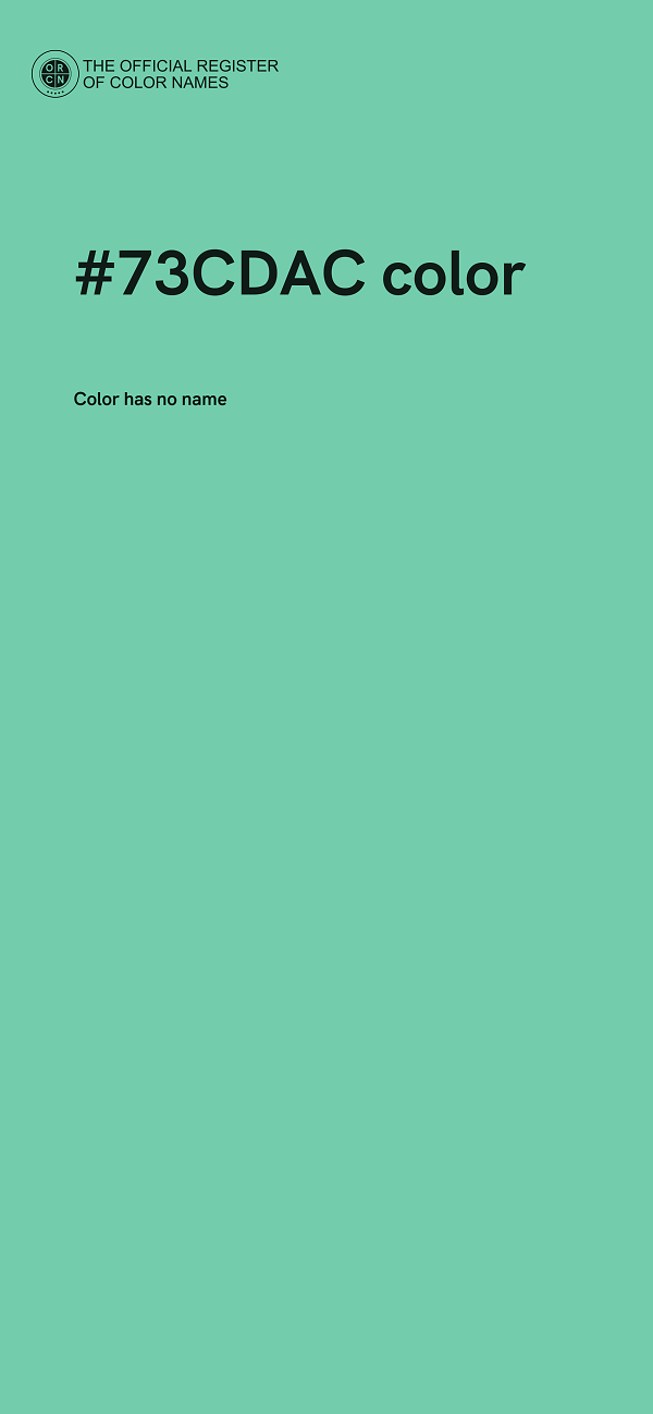 #73CDAC color image