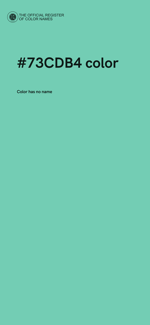 #73CDB4 color image
