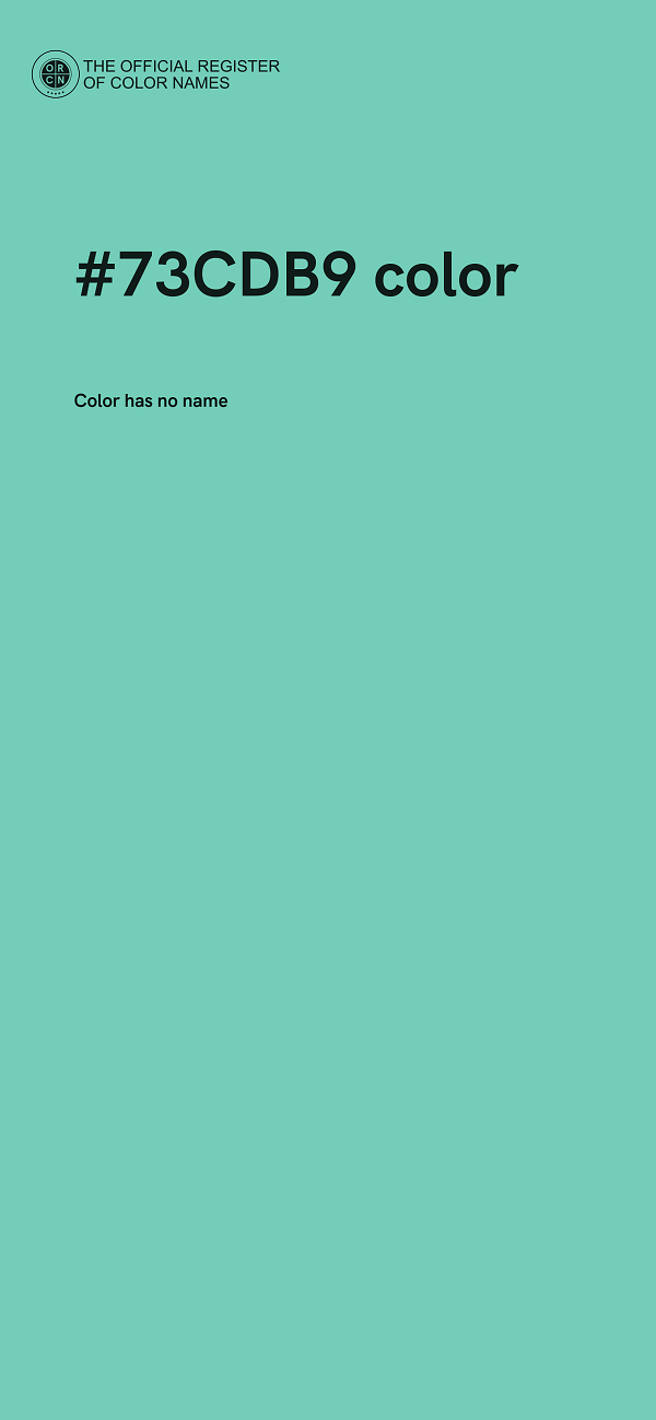 #73CDB9 color image