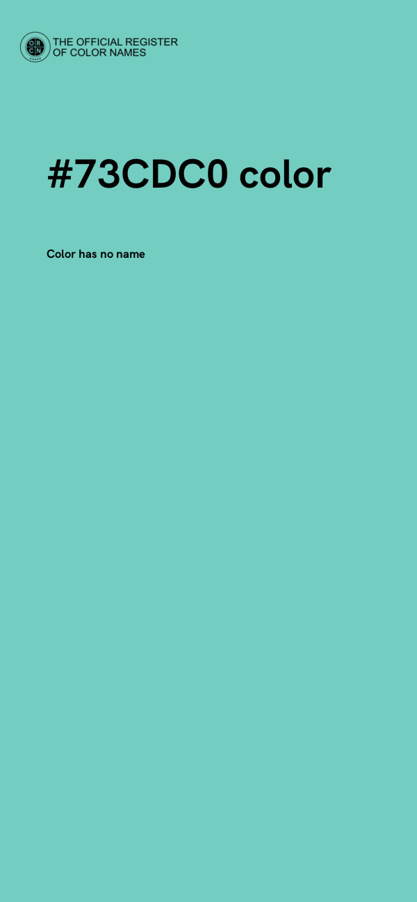 #73CDC0 color image