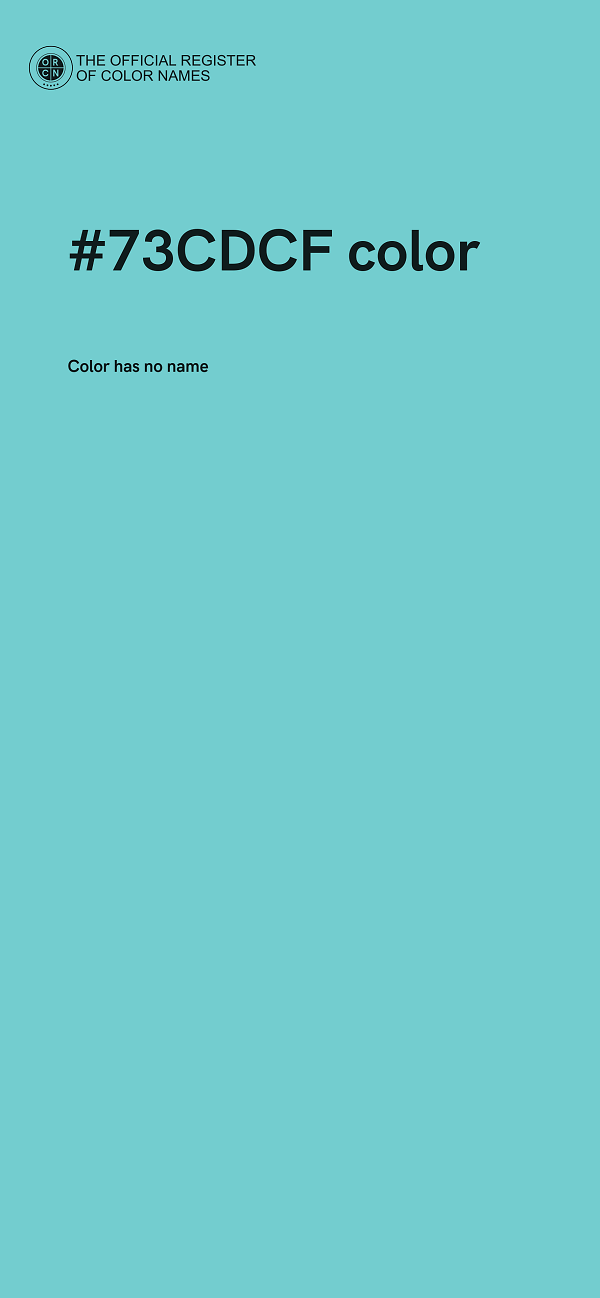 #73CDCF color image