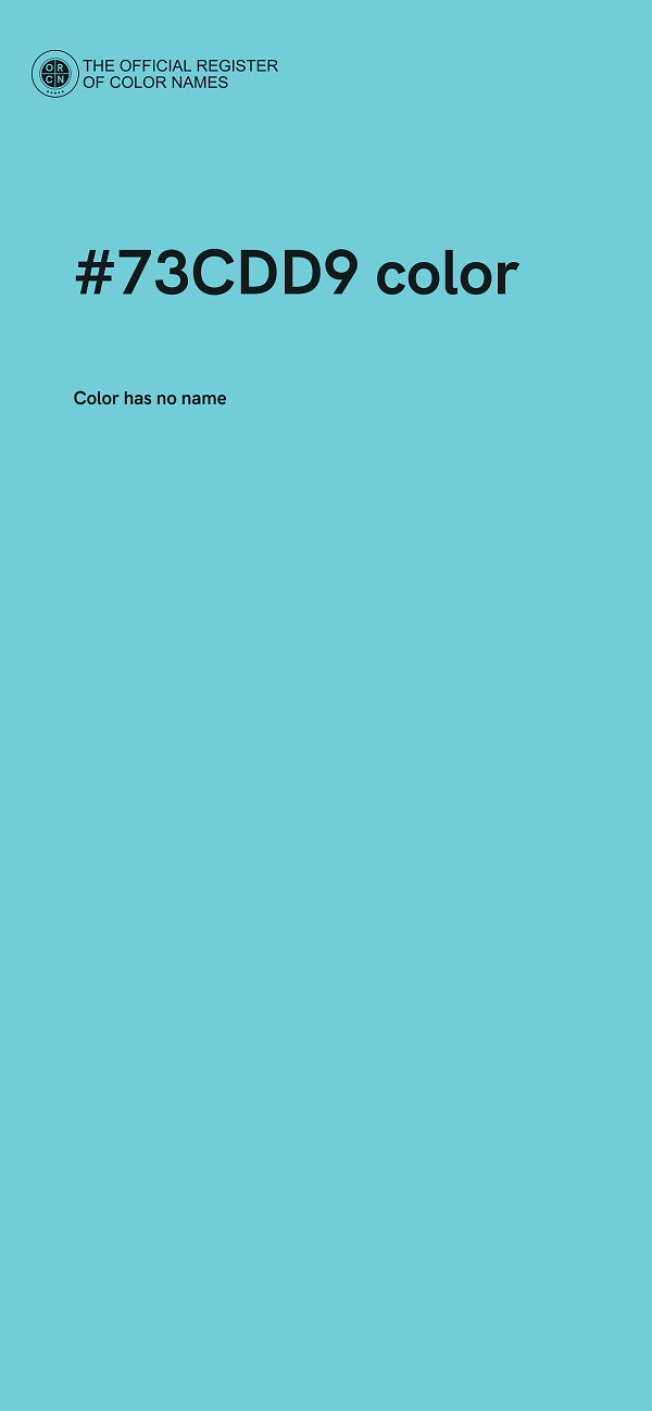 #73CDD9 color image