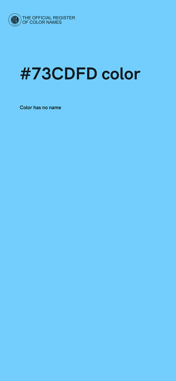 #73CDFD color image