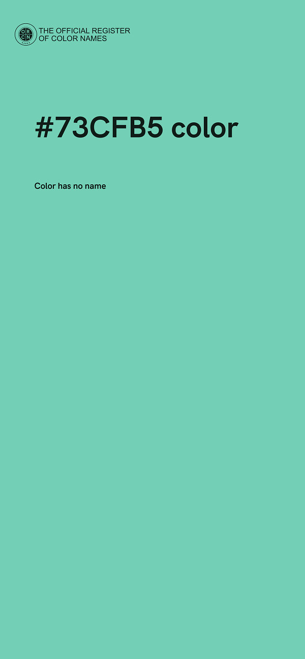 #73CFB5 color image