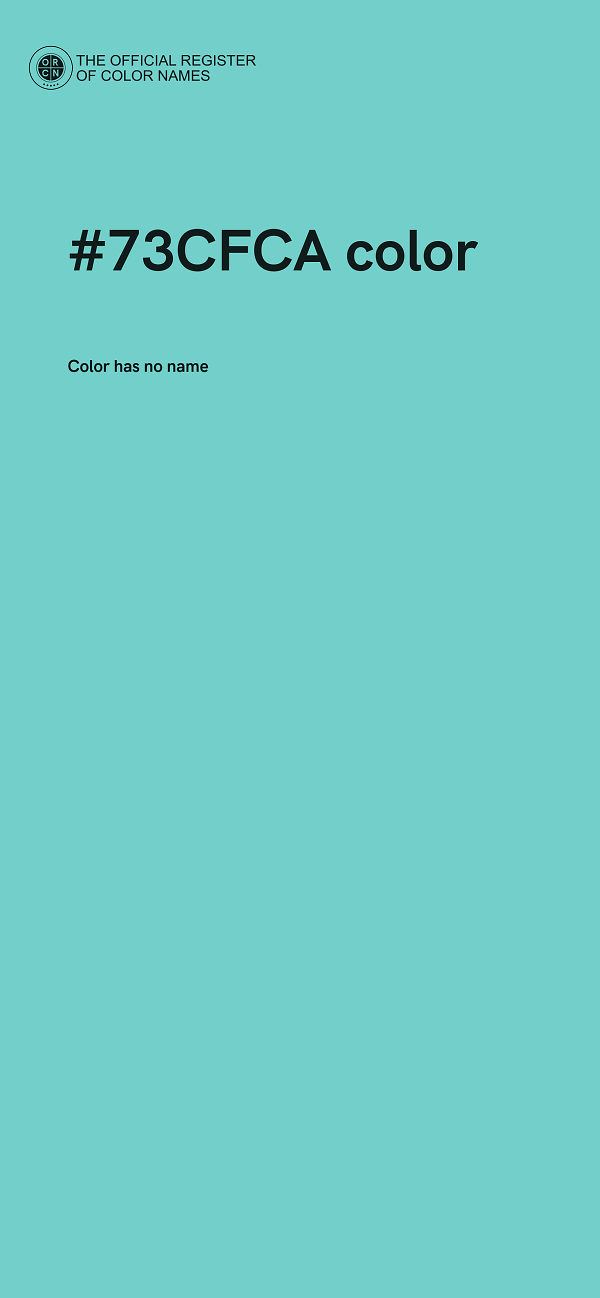#73CFCA color image