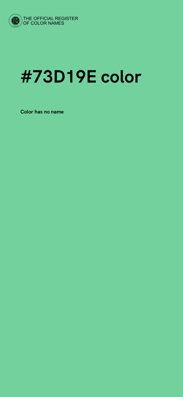 #73D19E color image