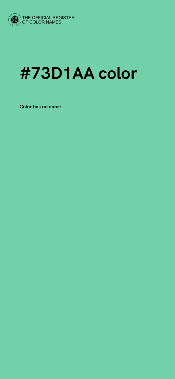#73D1AA color image