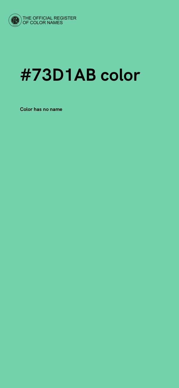 #73D1AB color image