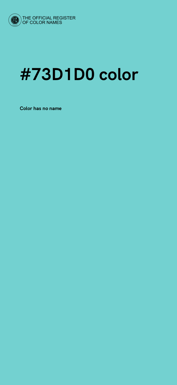 #73D1D0 color image