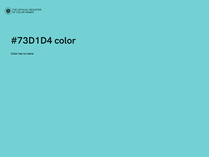 #73D1D4 color image