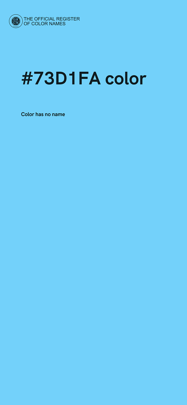 #73D1FA color image