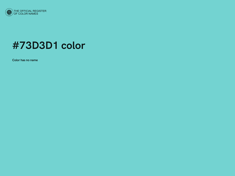 #73D3D1 color image