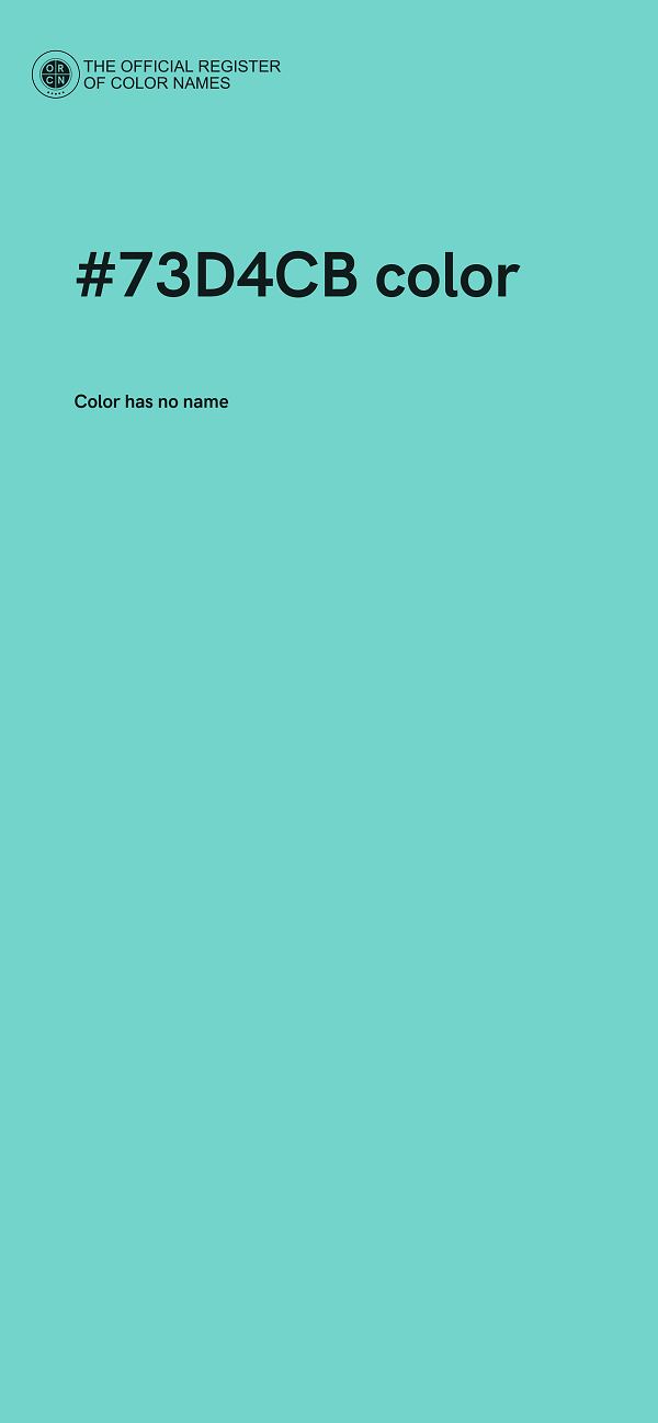 #73D4CB color image