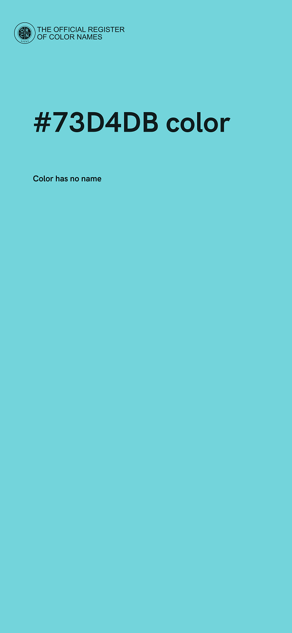 #73D4DB color image