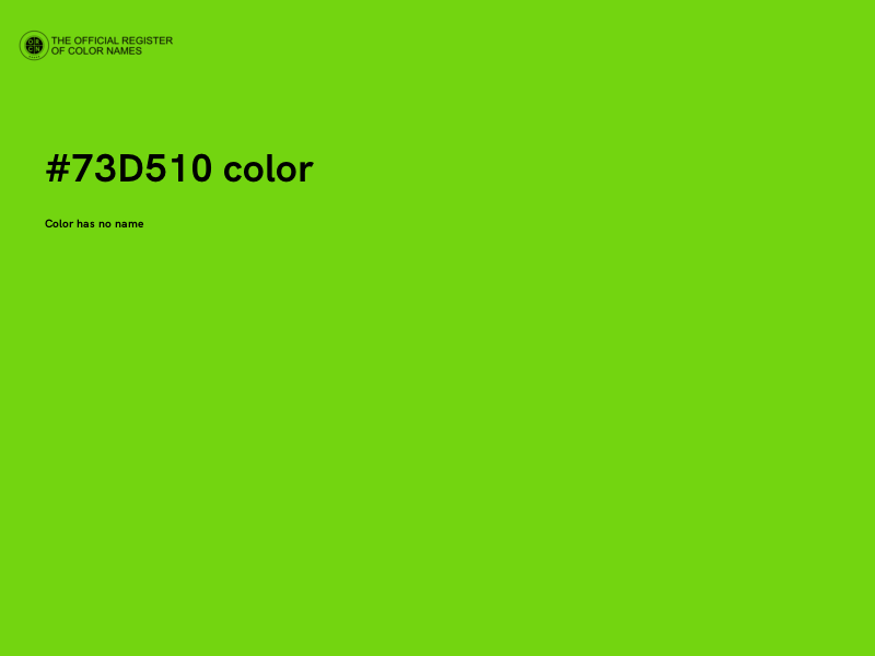 #73D510 color image