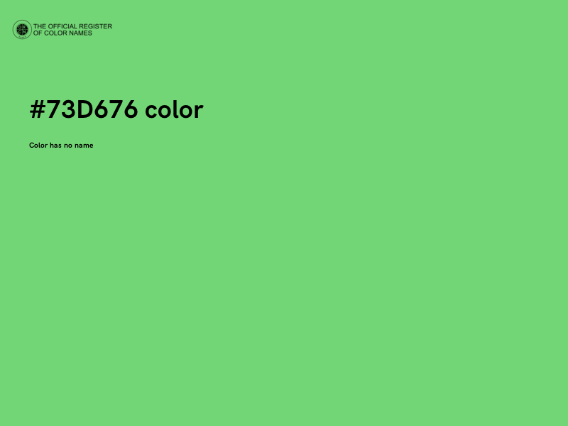 #73D676 color image