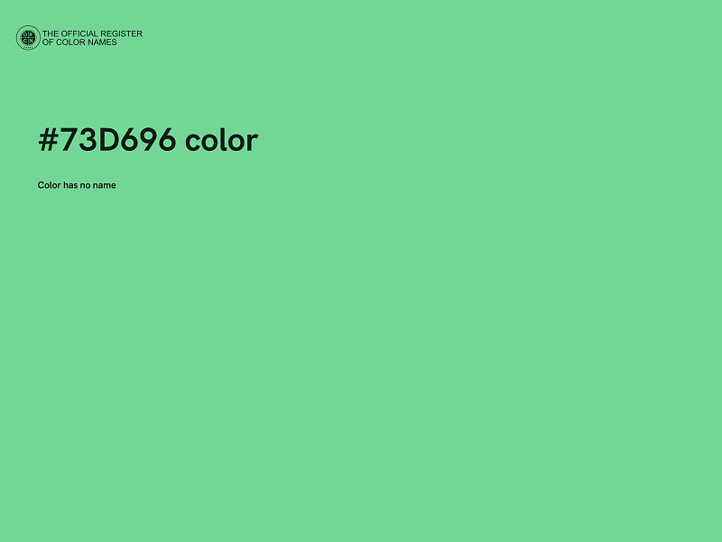 #73D696 color image