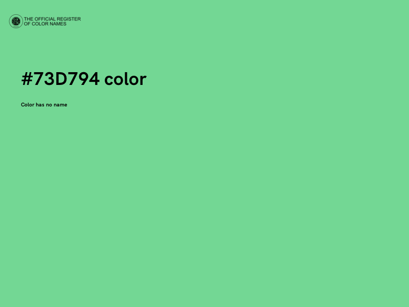 #73D794 color image