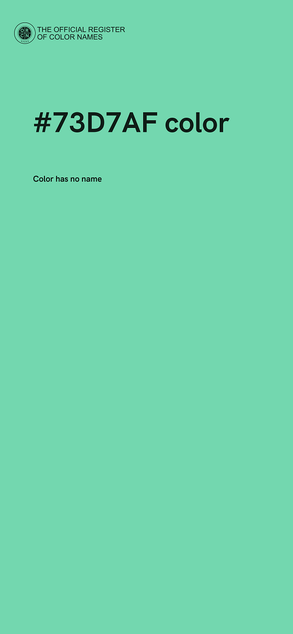 #73D7AF color image